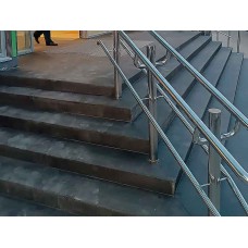 Облицовка бетонной лестницы магазина Полярная звезда