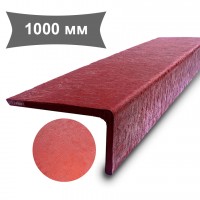 Накладка на ступень 1000х360х180 мм, Волна, красная