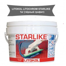 Затирочная смесь LITOKOL LITOCHROM STARLIKE C 240 чёрный графит, 1 кг